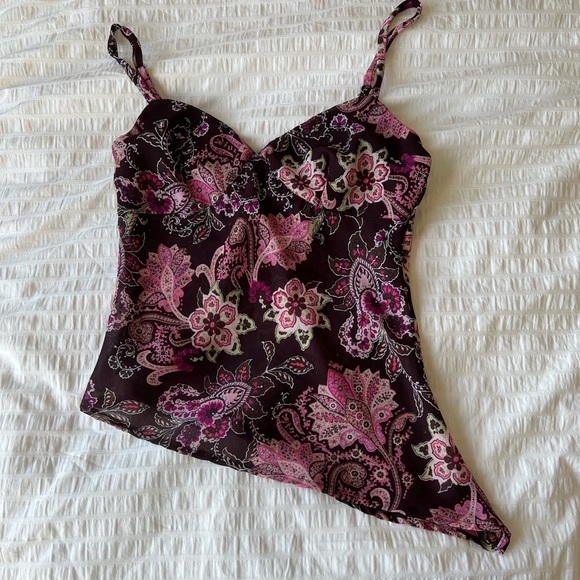 Vintage Tops - Vintage Paisley Fairy Tank Top
